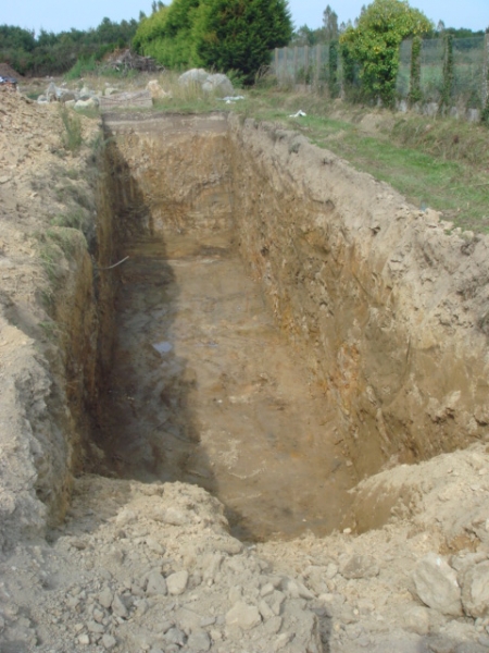 Terrassement pour cuve récupération d'eau